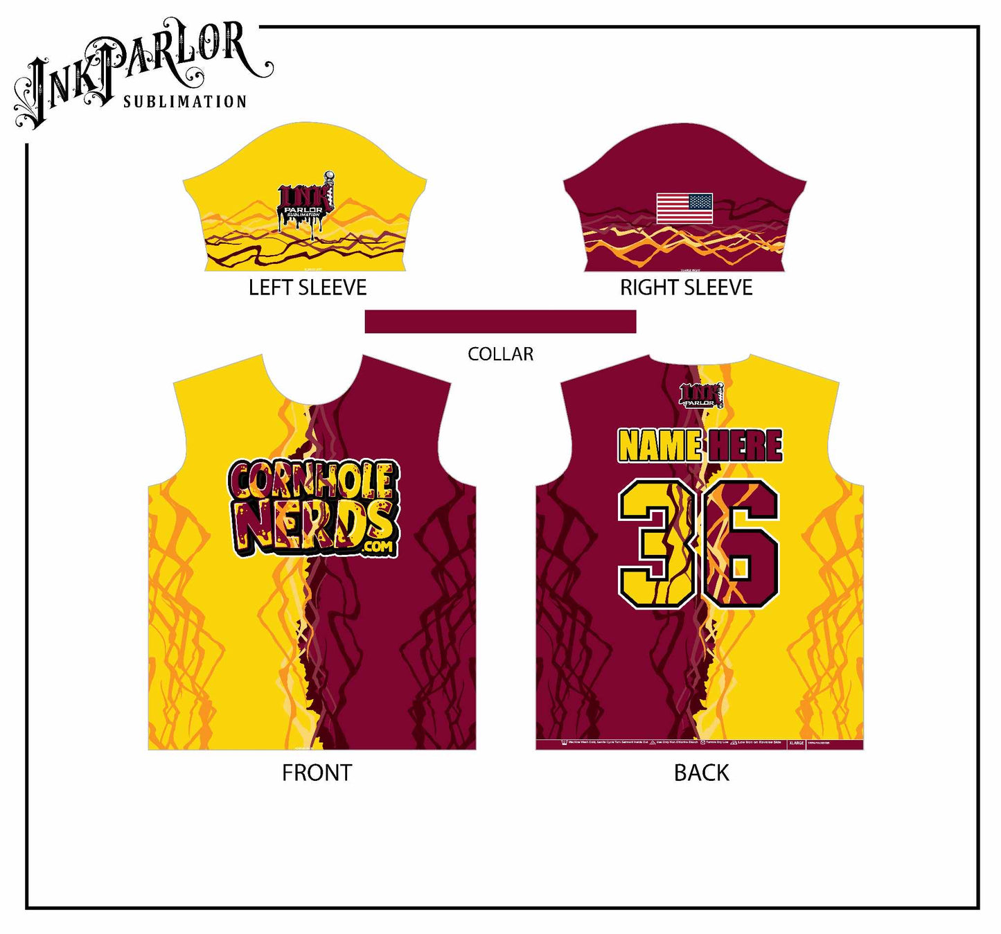 Two Tone NFC East Inspired Cornhole Nerds jersey(s)