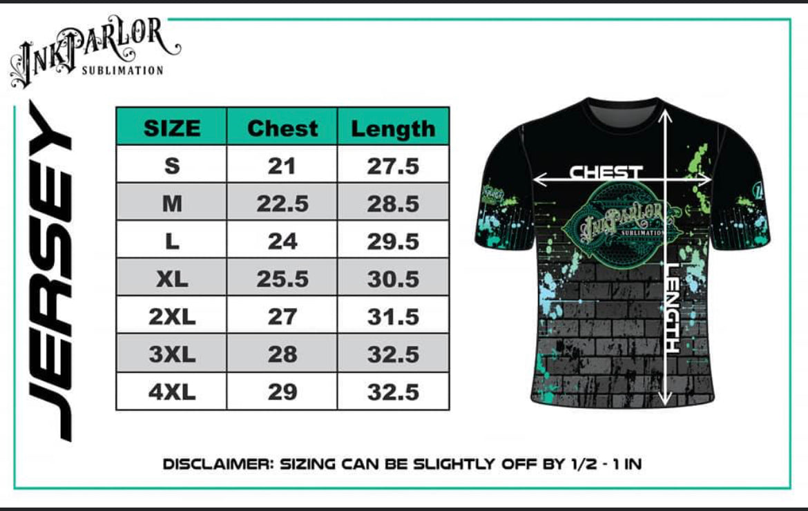 Sizing chart