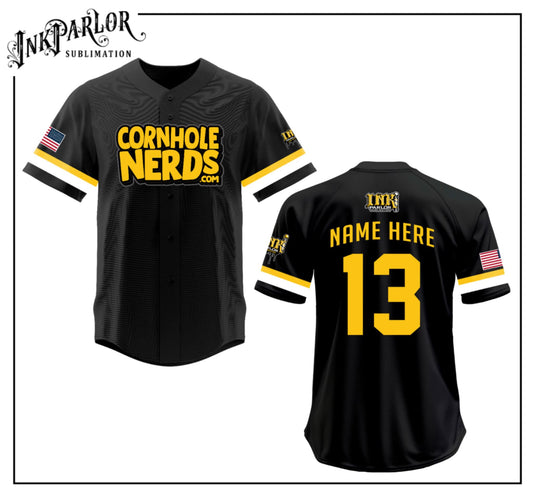 Cornhole Nerds NL inspired baseball button up jersey(s)