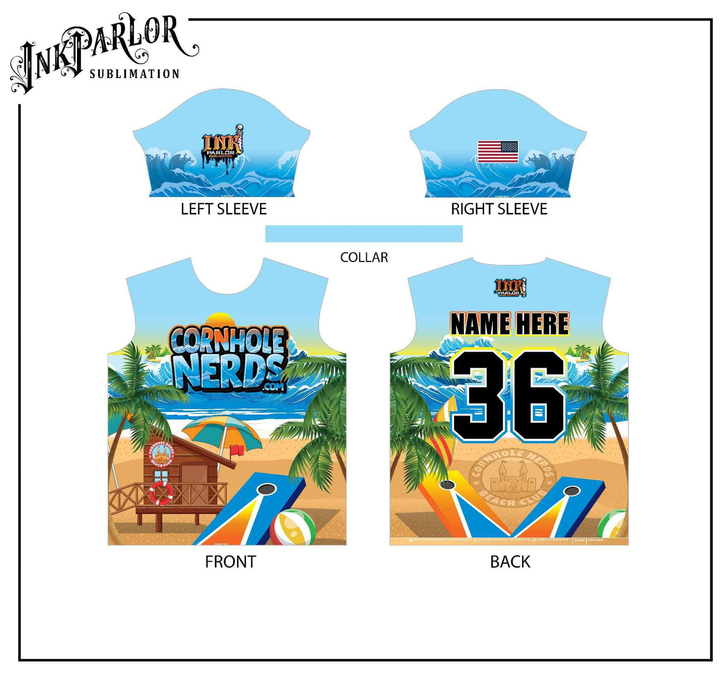Cornhole Nerds Riding the Wave jersey