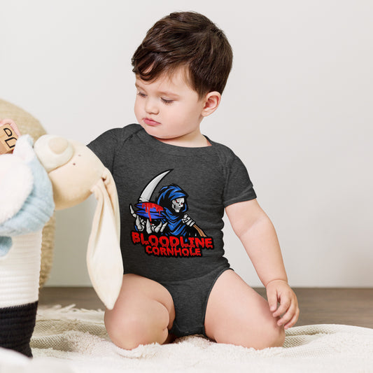 Bloodline Cornhole Baby short sleeve one piece