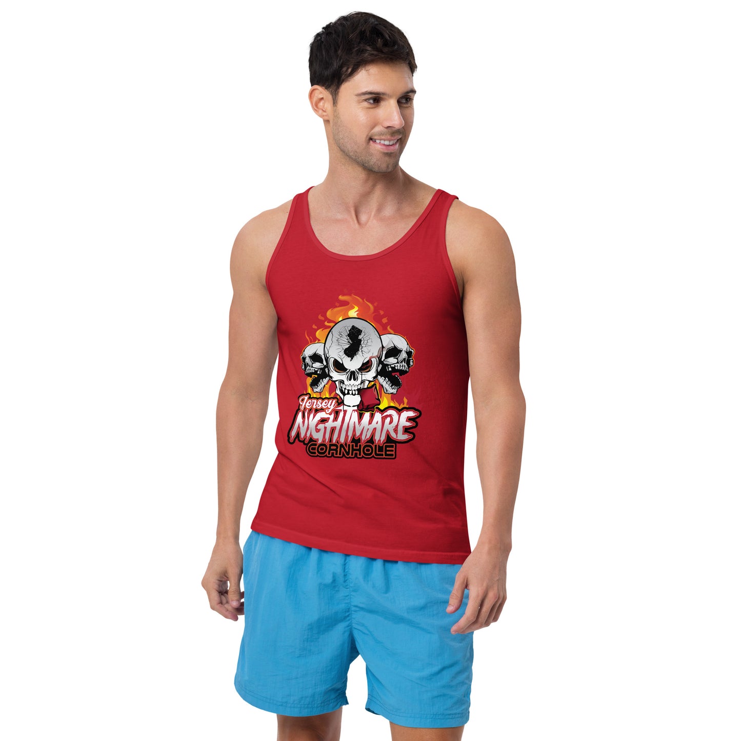 Jersey Nightmare Cornhole Men's Tank Top