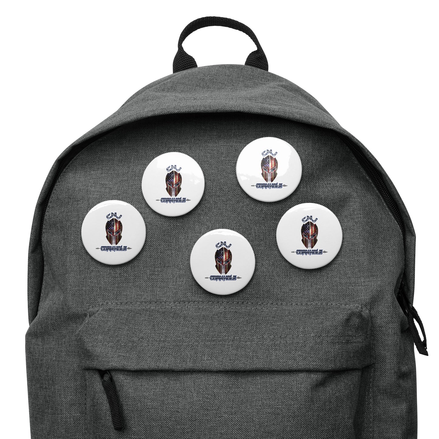 CNJ Cornhole Set of pin buttons