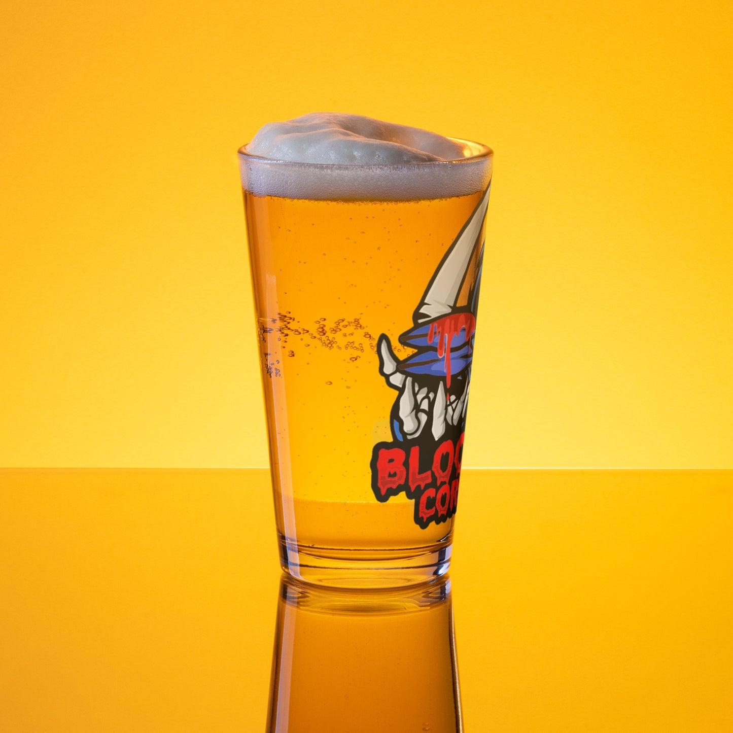 Bloodline Cornhole Shaker pint glass