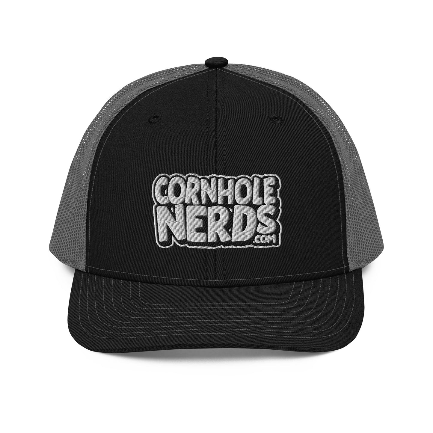 White/Black Nerds logo Richardson 112 snapback Trucker Hat