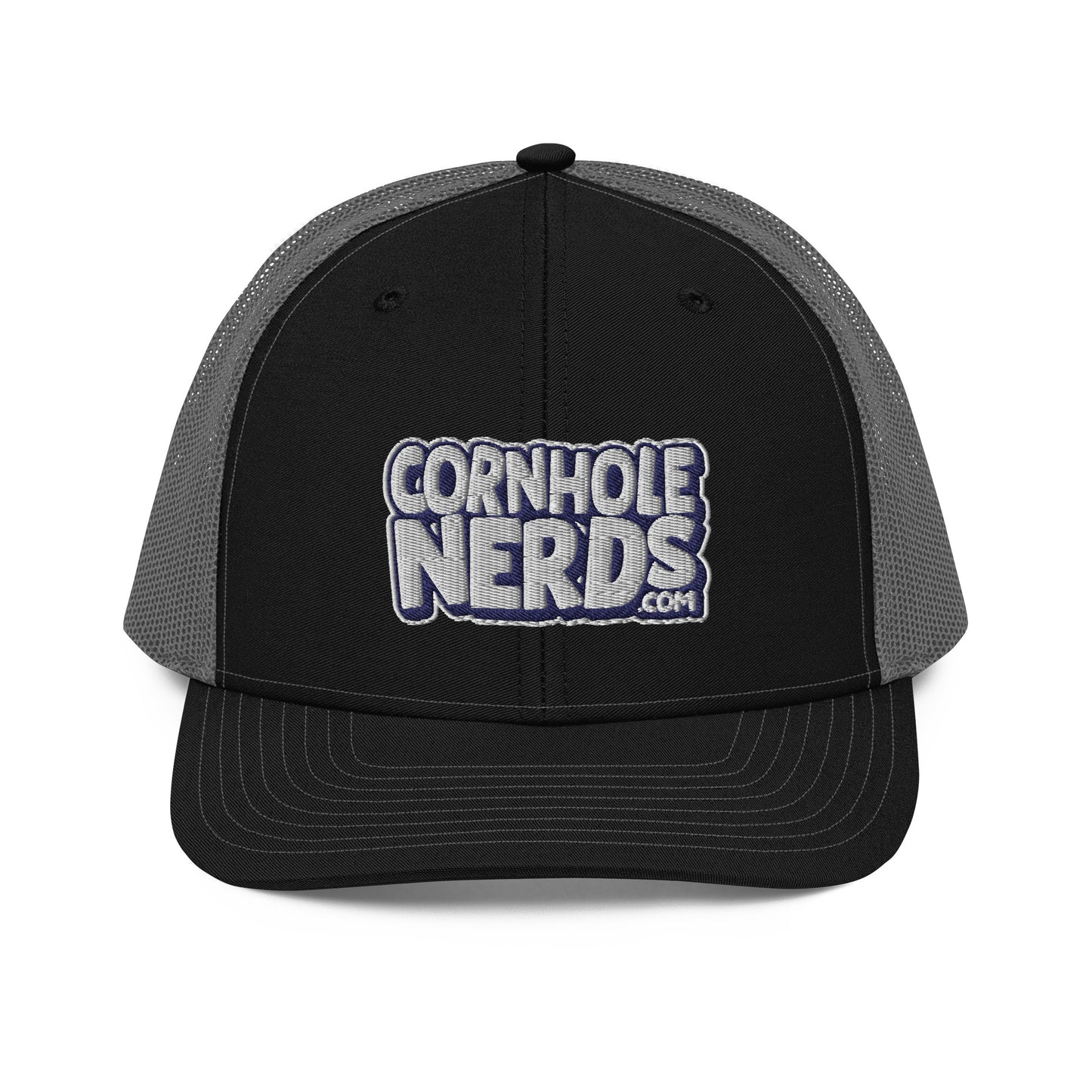white/navy nerds logo Richardson 112 snapback Trucker hat