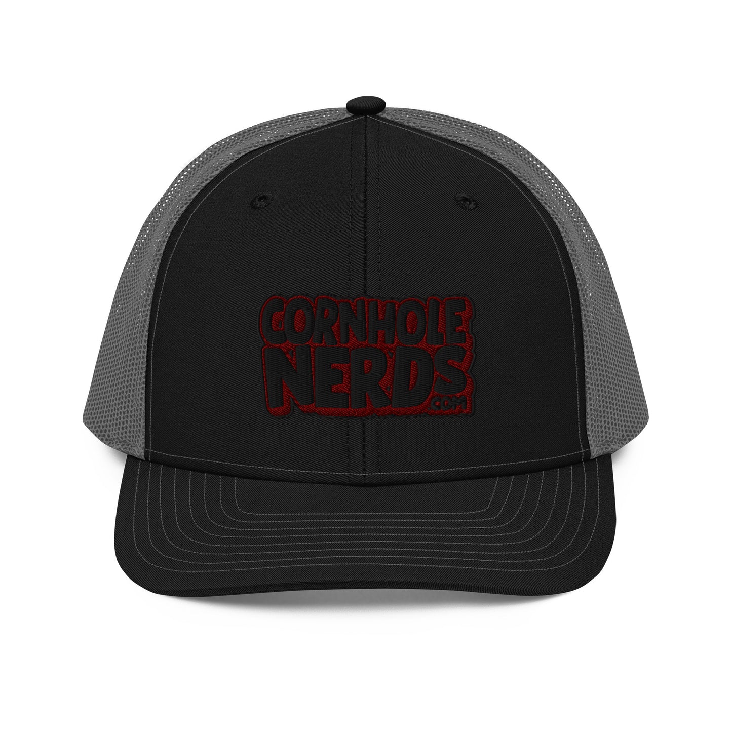 black/maroon nerds logo Richardson 112 snapback Trucker hat