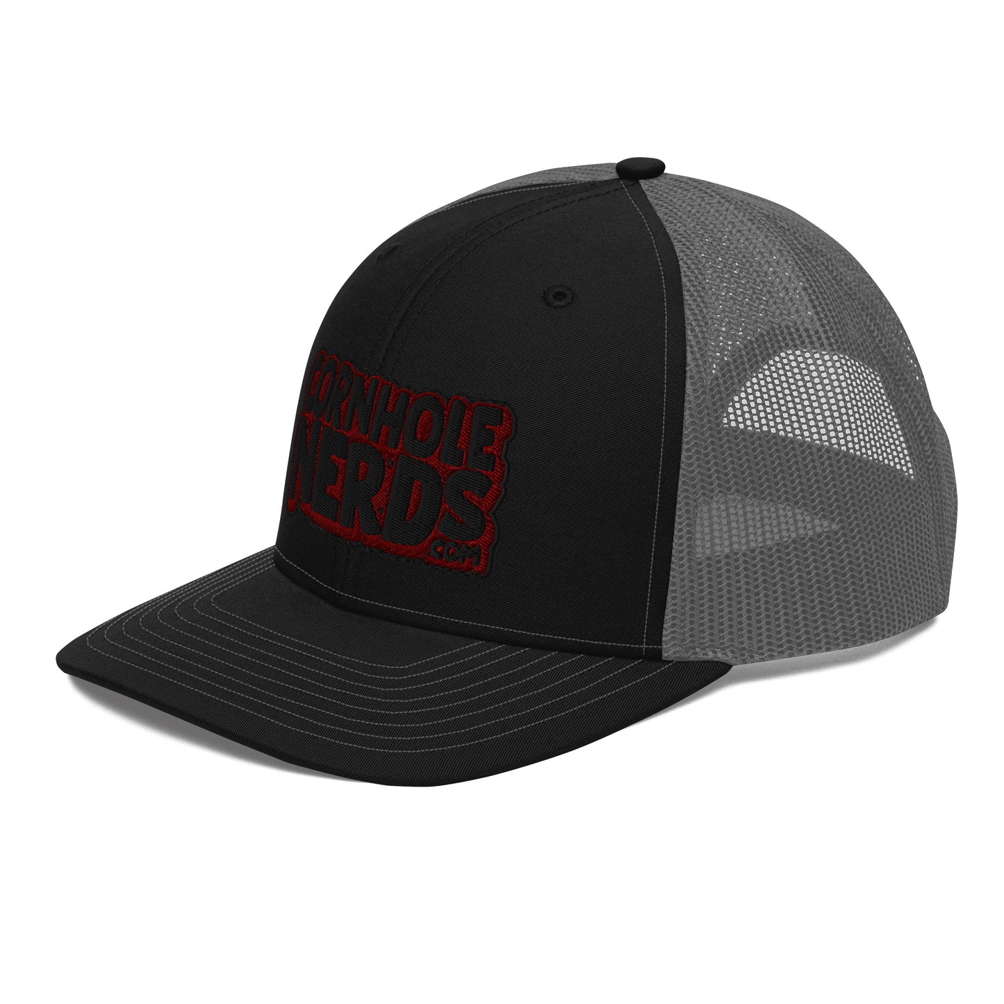 black/maroon nerds logo Richardson 112 snapback Trucker hat