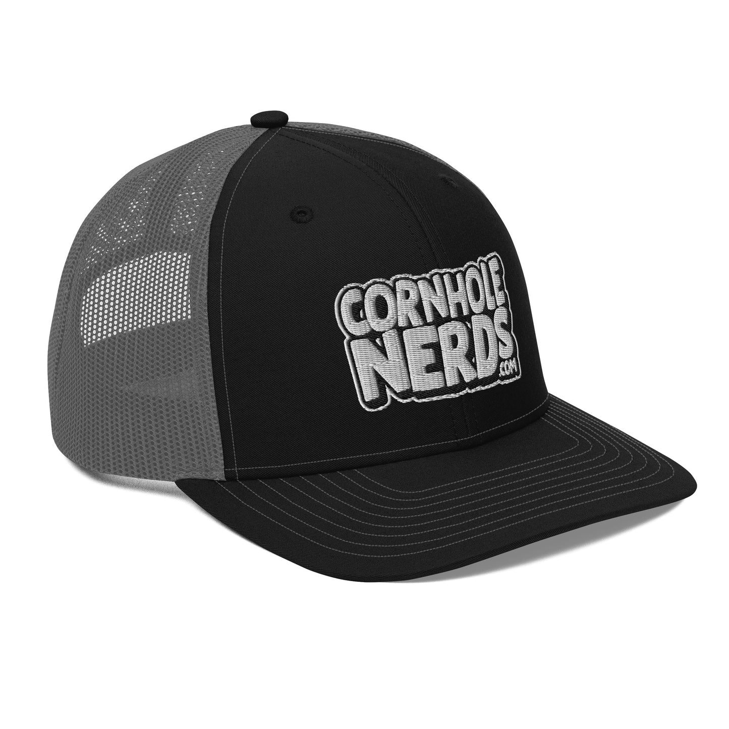 White/Black Nerds logo Richardson 112 snapback Trucker Hat