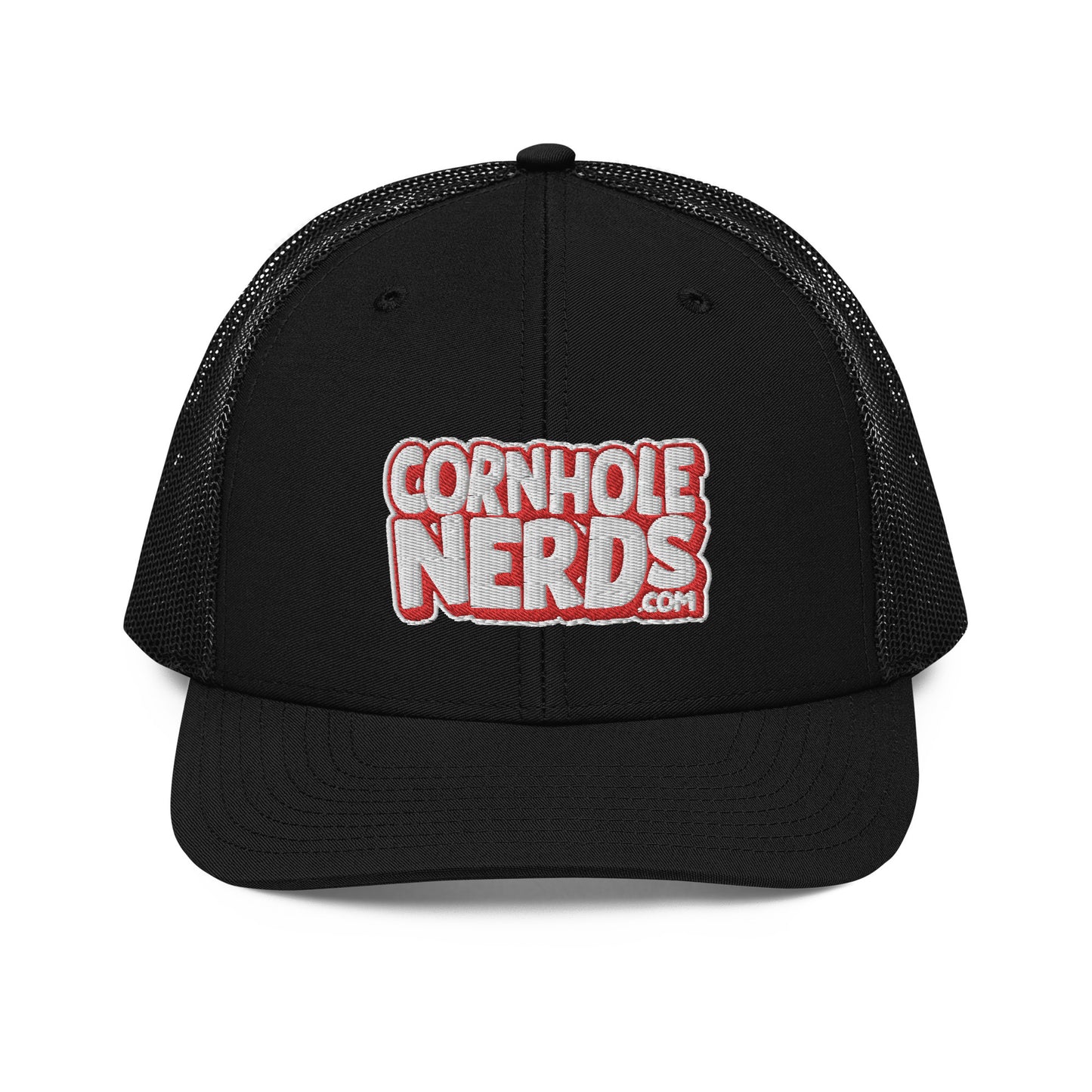 white/red nerds logo Richardson 112 snapback Trucker hat