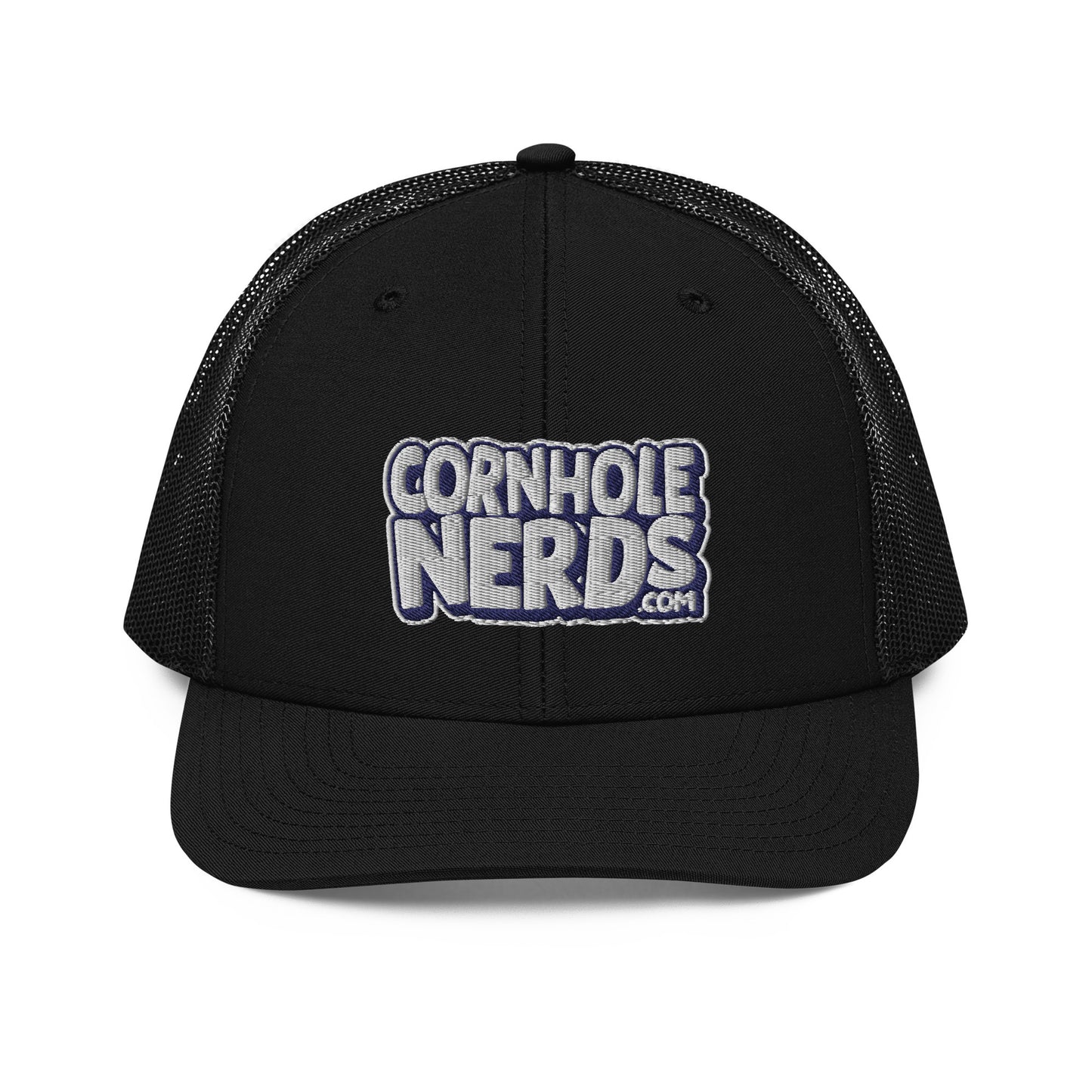 white/navy nerds logo Richardson 112 snapback Trucker hat