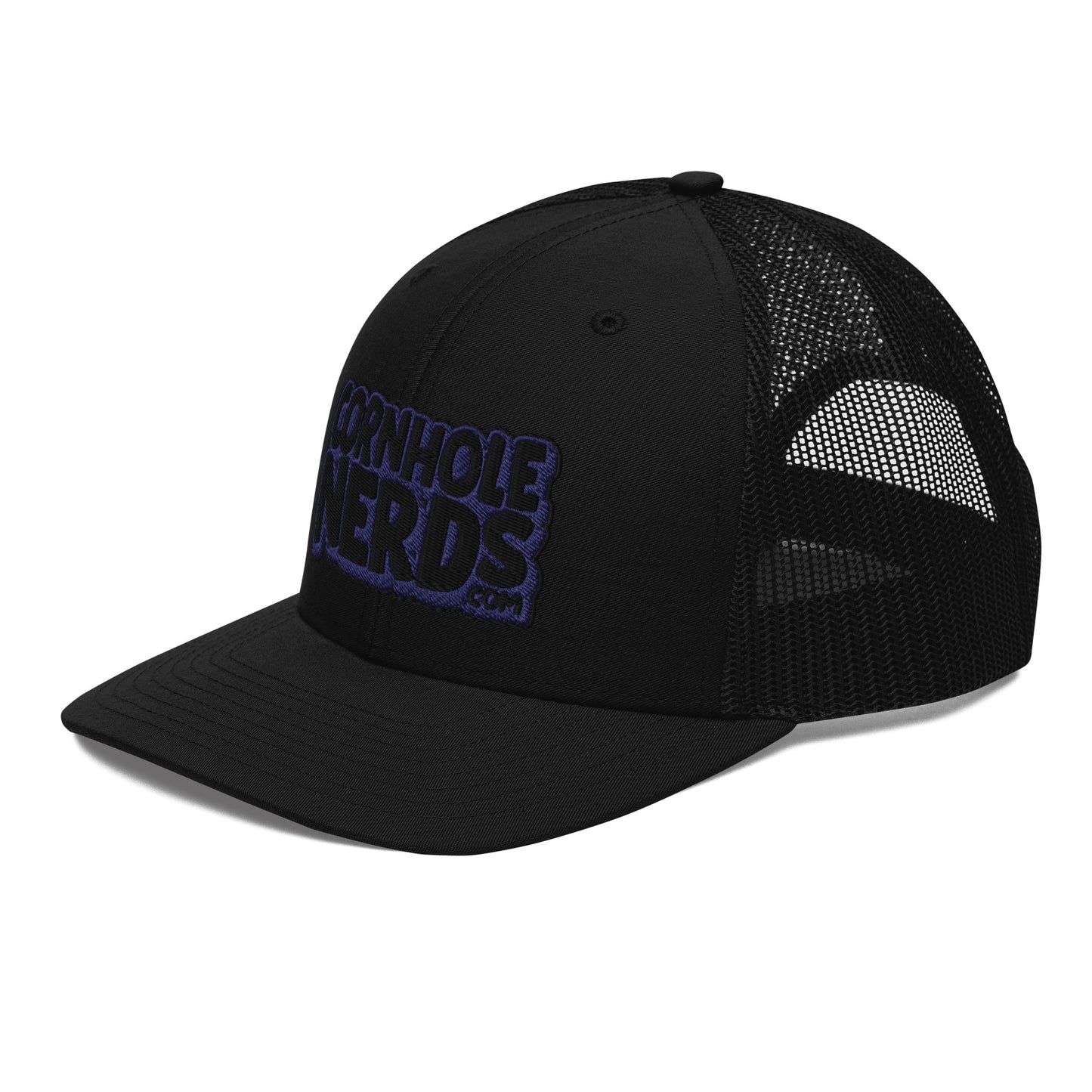 black/navy nerds logo Richardson 112 snapback Trucker hat