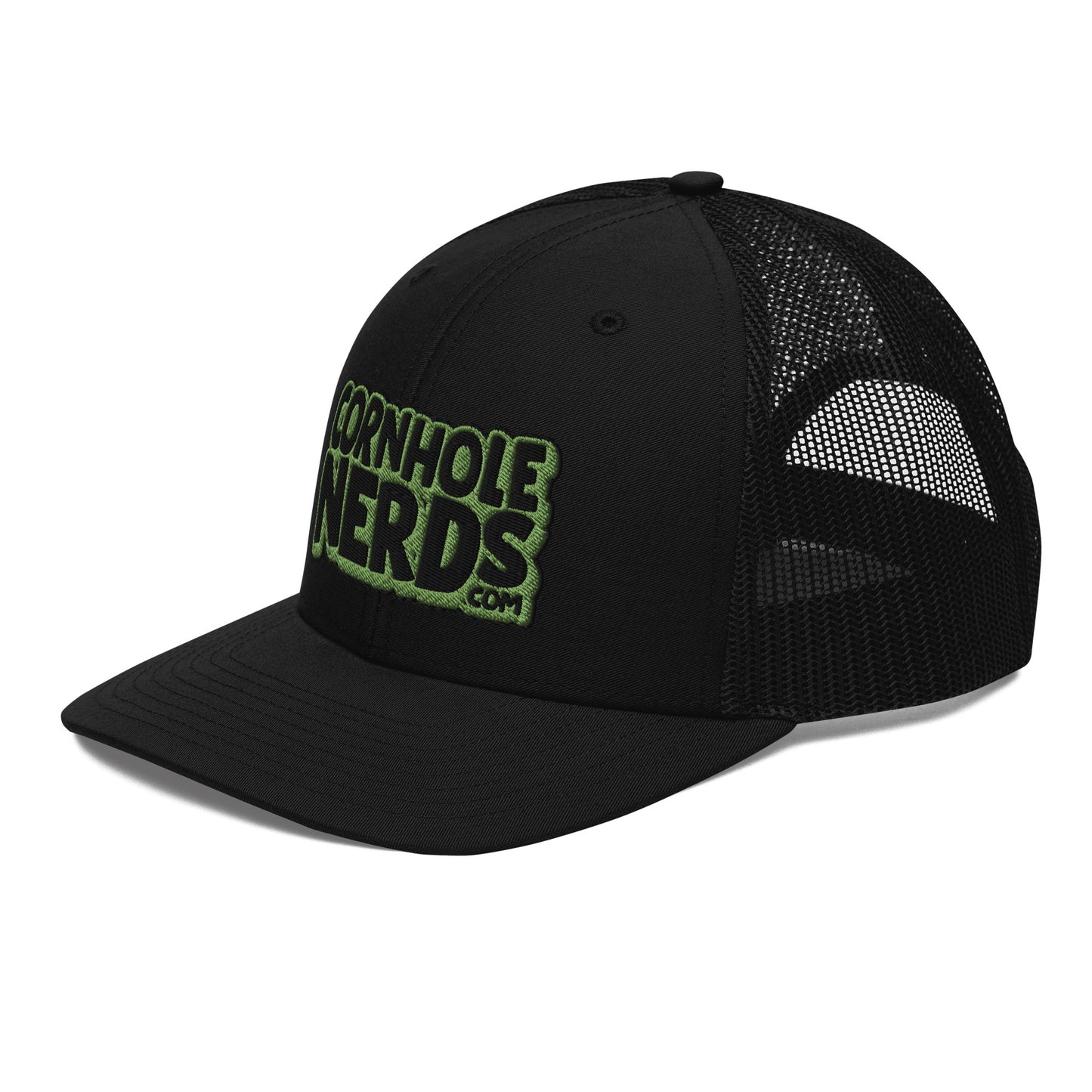 black/kiwi green nerds logo Richardson 112 snapback Trucker hat