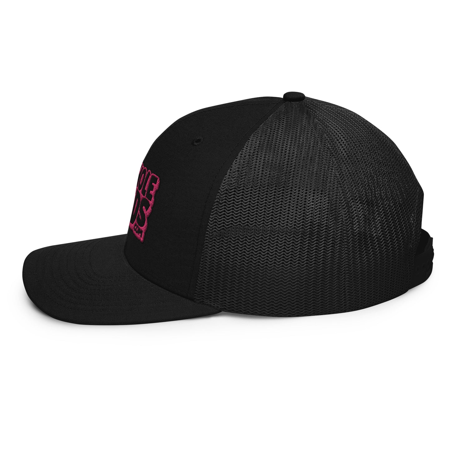 black/pink nerds logo Richardson 112 snapback Trucker hat