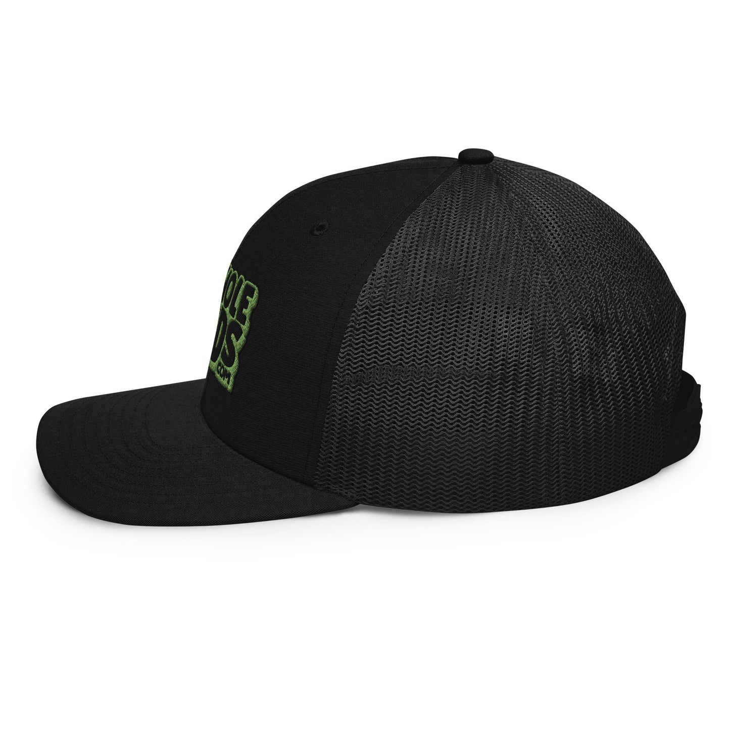 black/kiwi green nerds logo Richardson 112 snapback Trucker hat