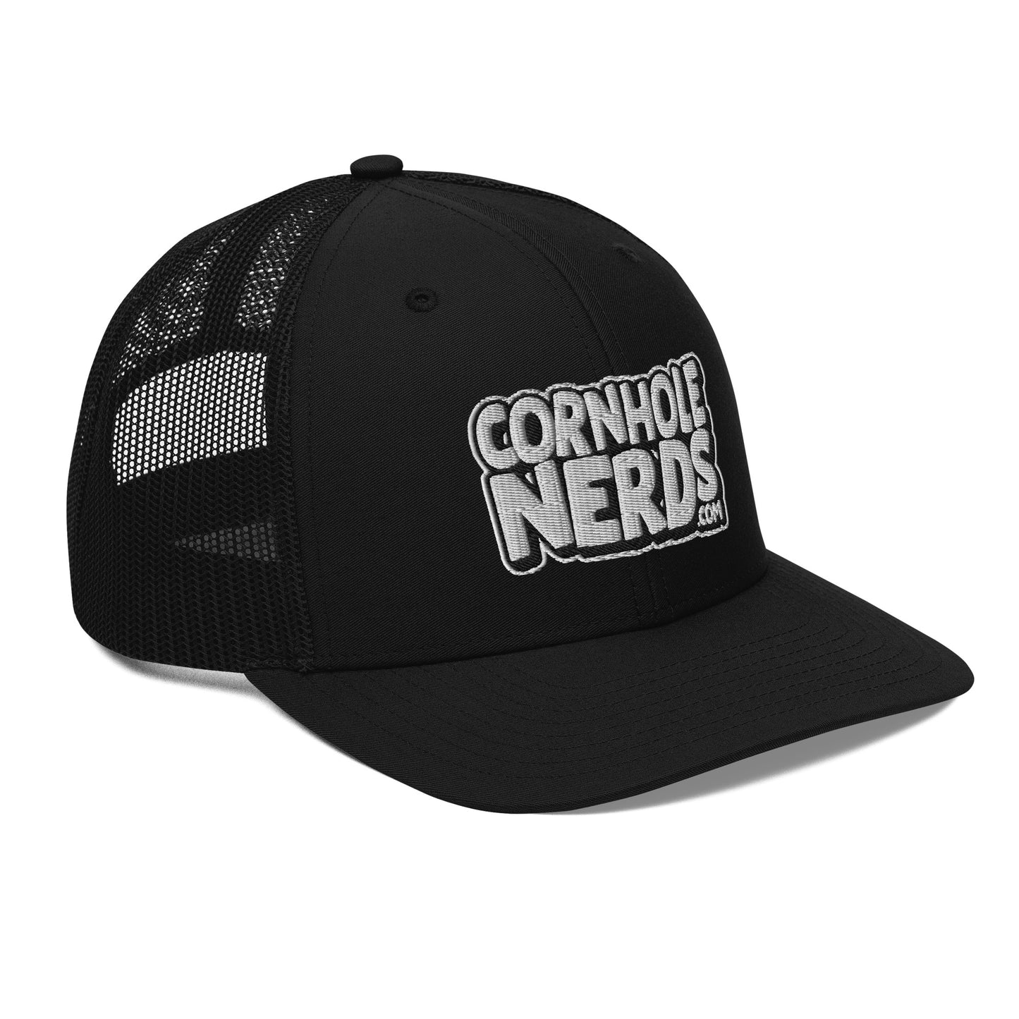 White/Black Nerds logo Richardson 112 snapback Trucker Hat