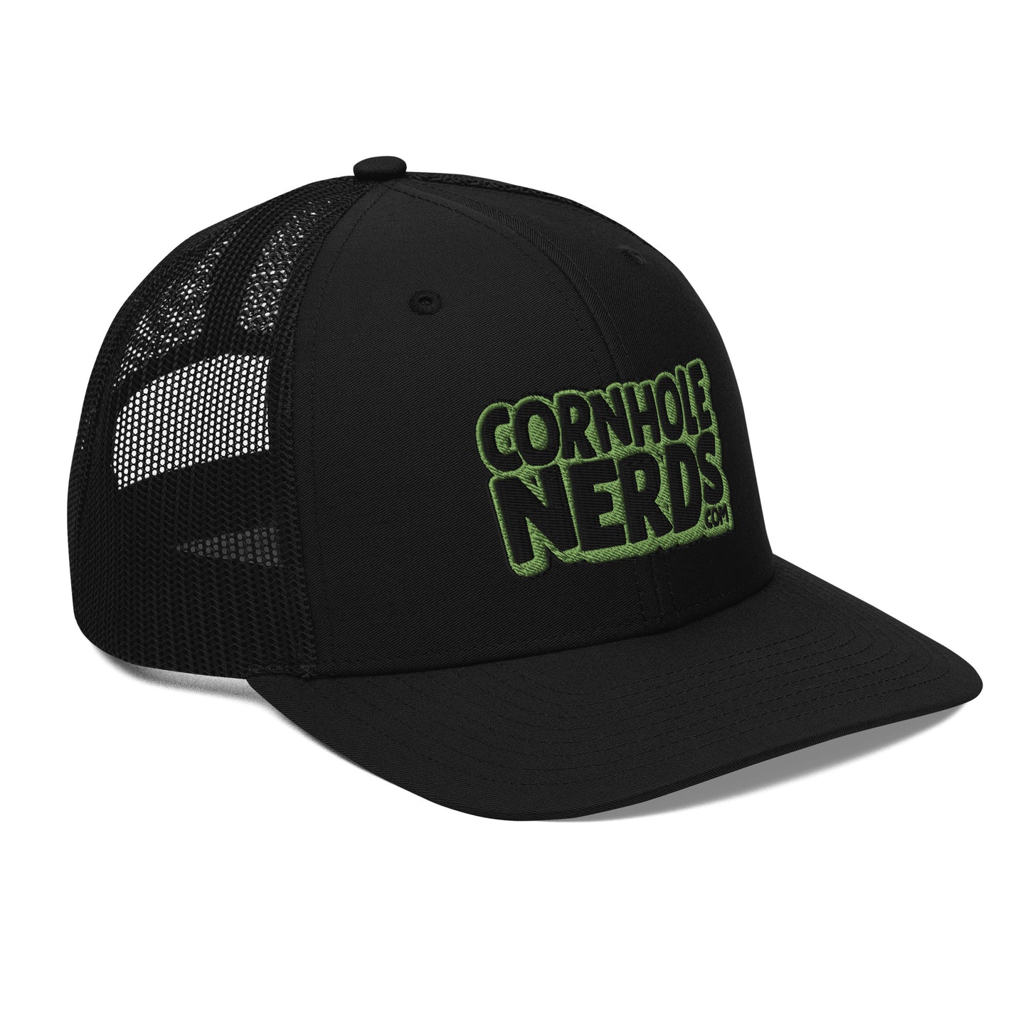 black/kiwi green nerds logo Richardson 112 snapback Trucker hat