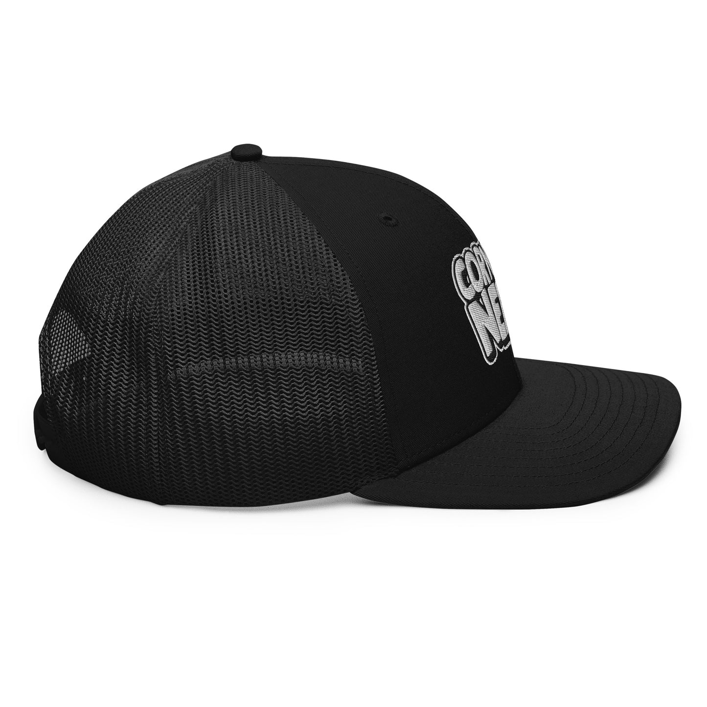White/Black Nerds logo Richardson 112 snapback Trucker Hat