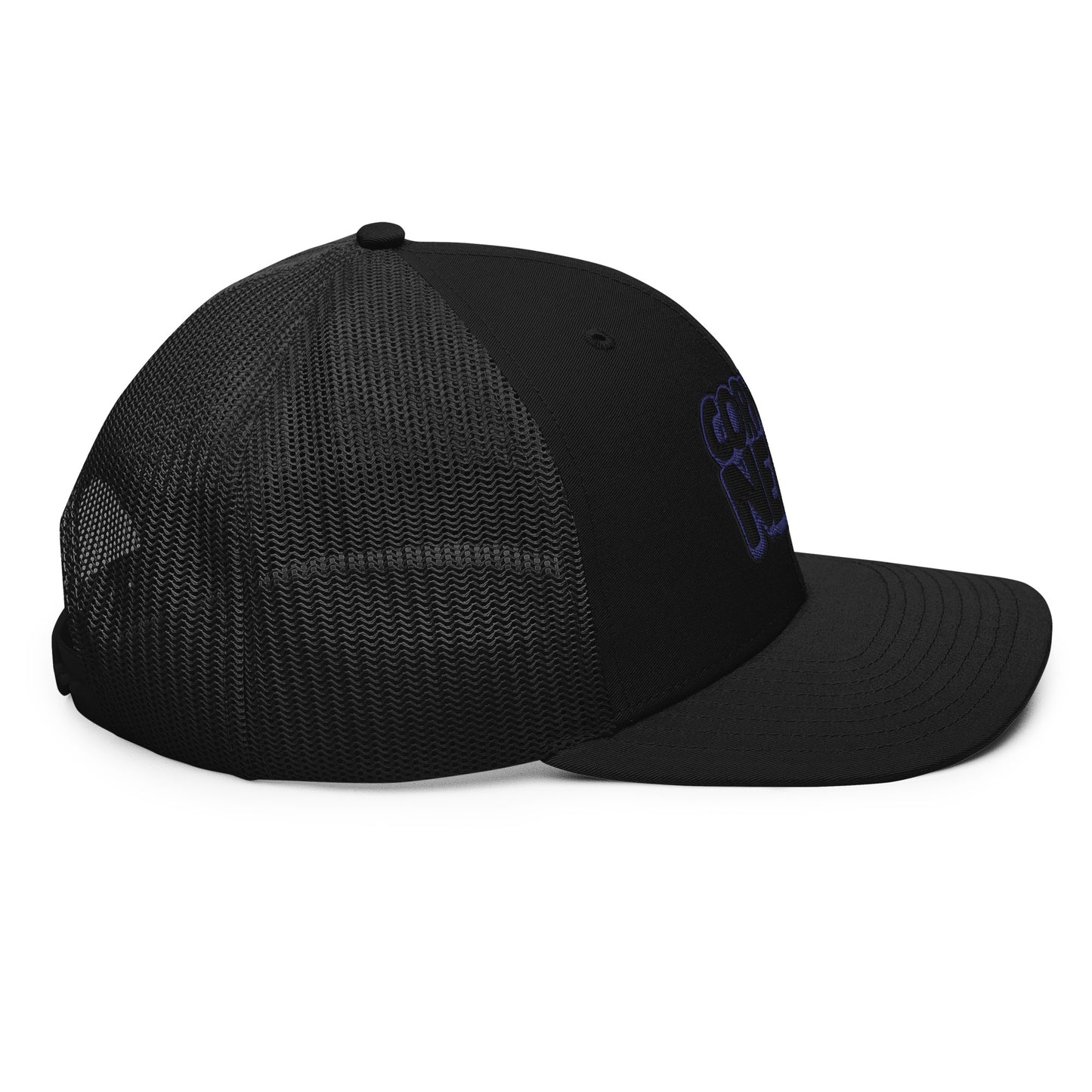 black/navy nerds logo Richardson 112 snapback Trucker hat