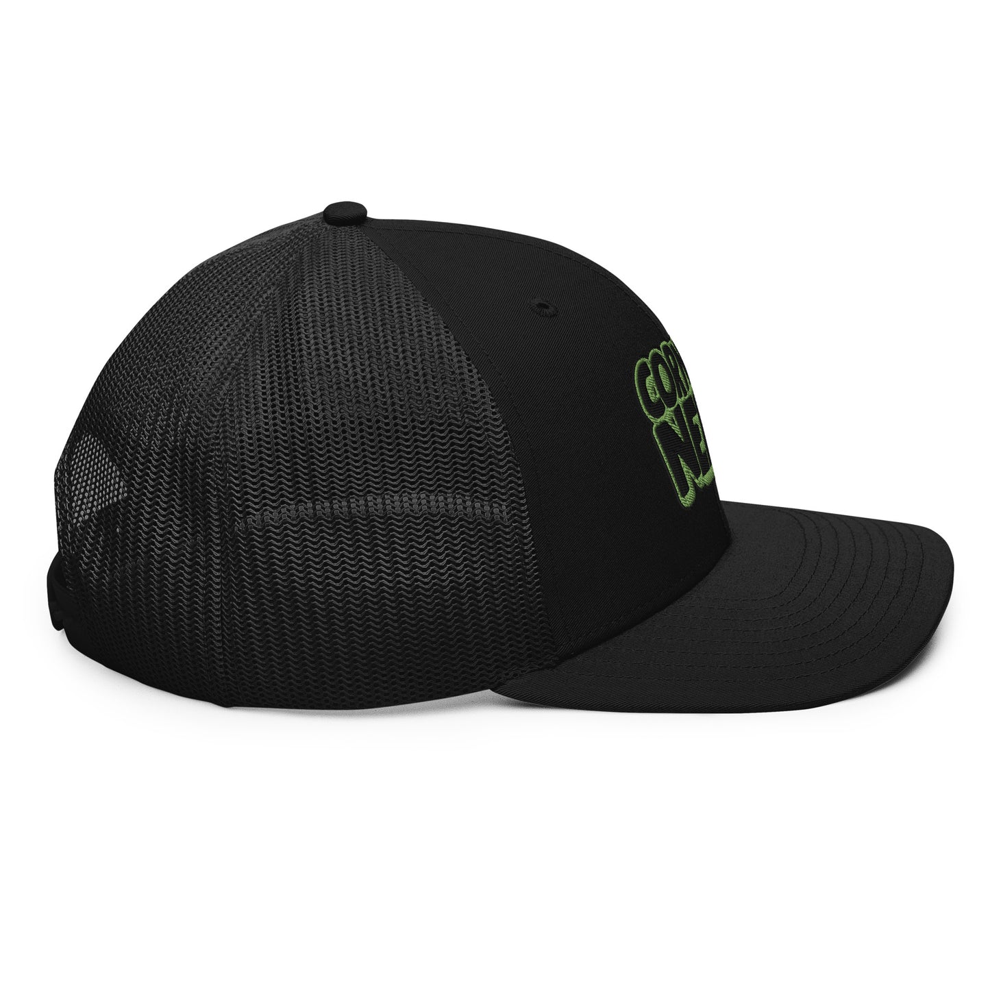 black/kiwi green nerds logo Richardson 112 snapback Trucker hat
