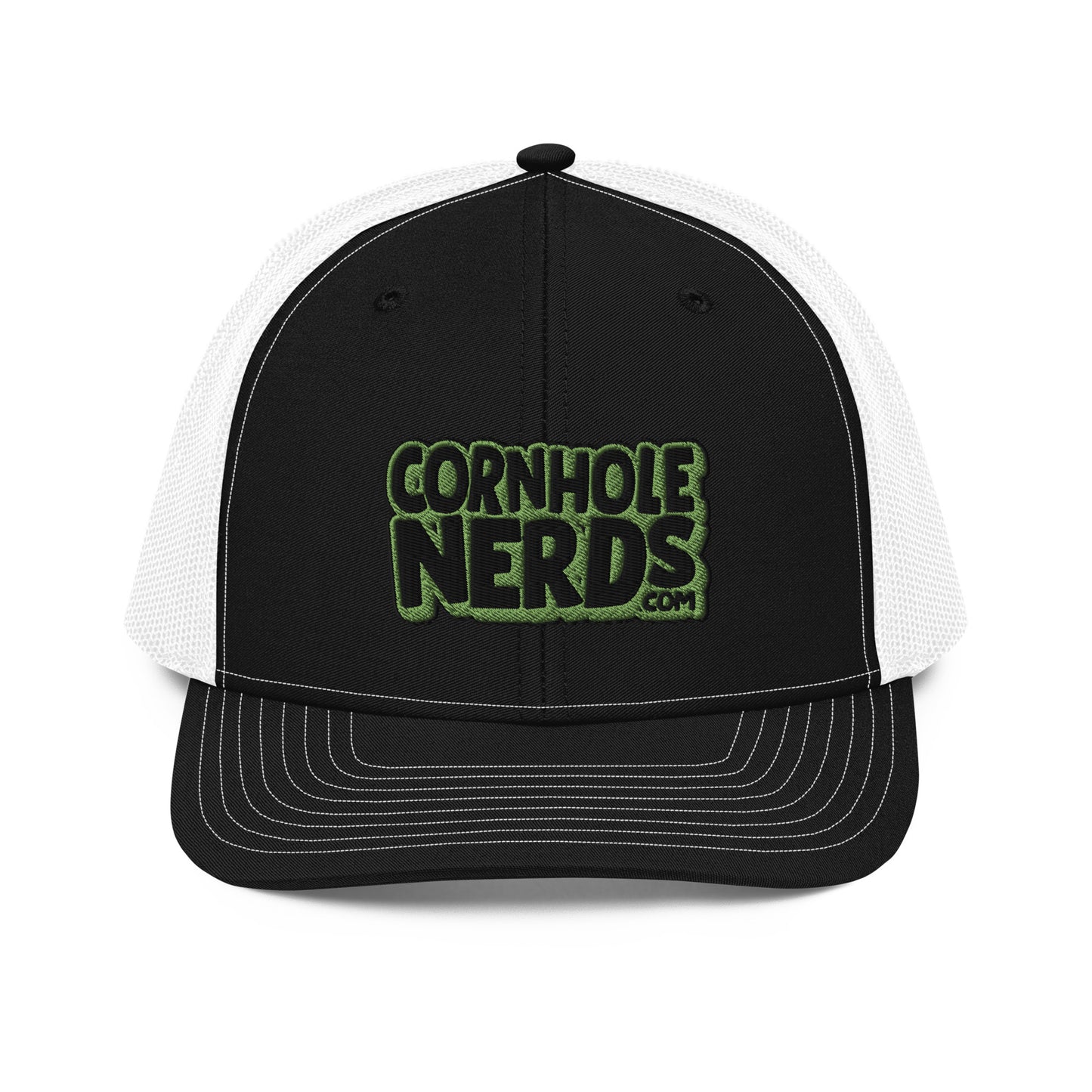 black/kiwi green nerds logo Richardson 112 snapback Trucker hat
