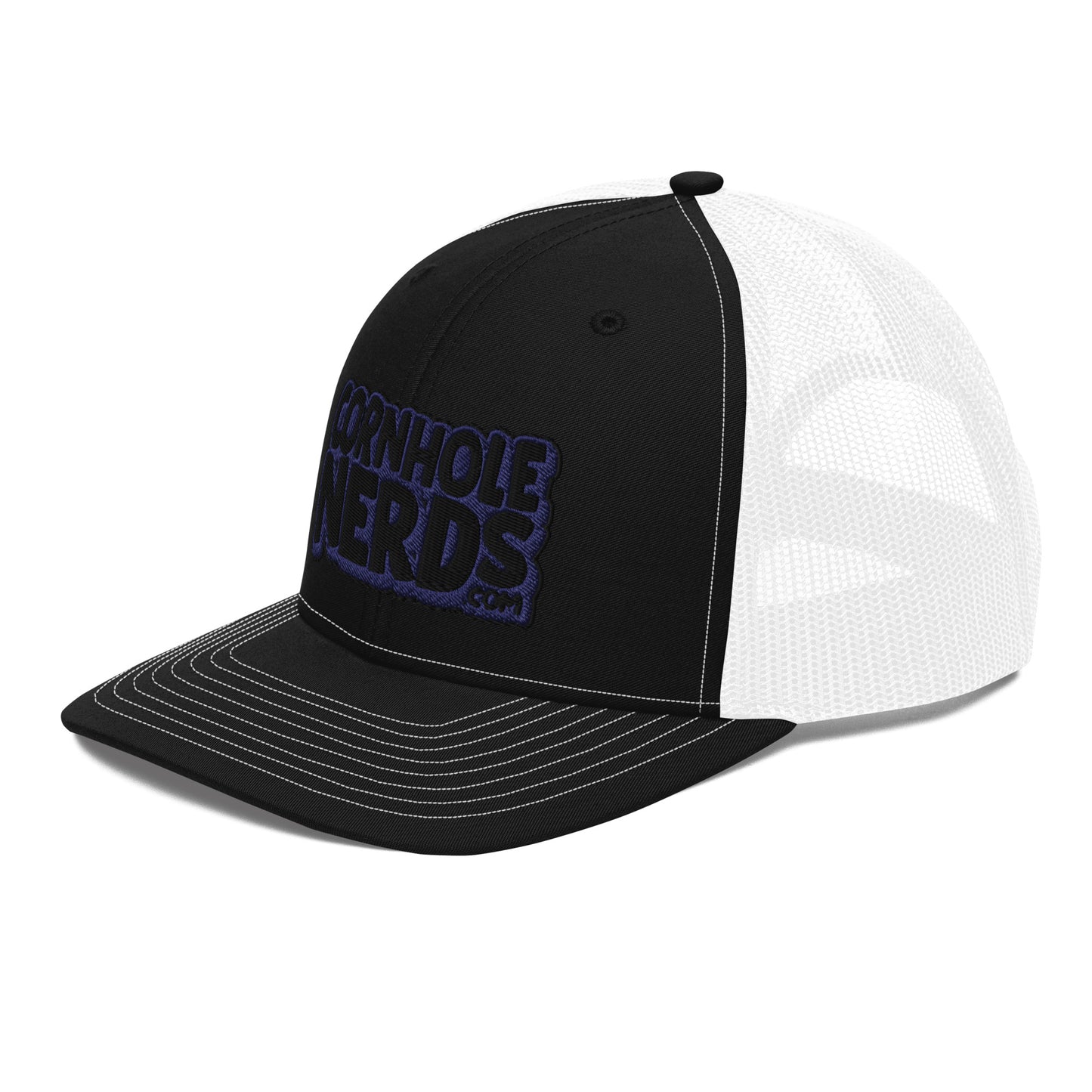 black/navy nerds logo Richardson 112 snapback Trucker hat