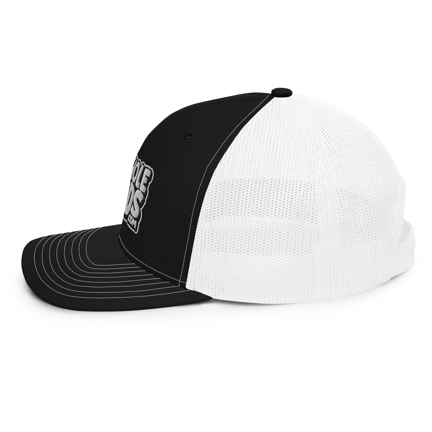 White/Black Nerds logo Richardson 112 snapback Trucker Hat