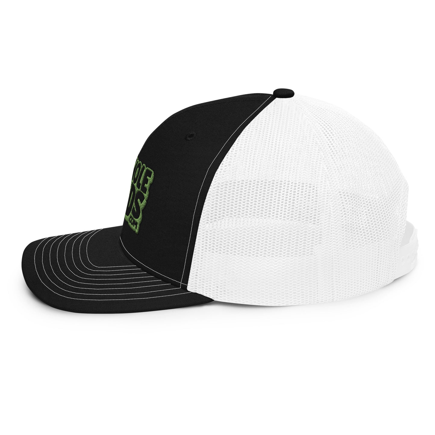 black/kiwi green nerds logo Richardson 112 snapback Trucker hat