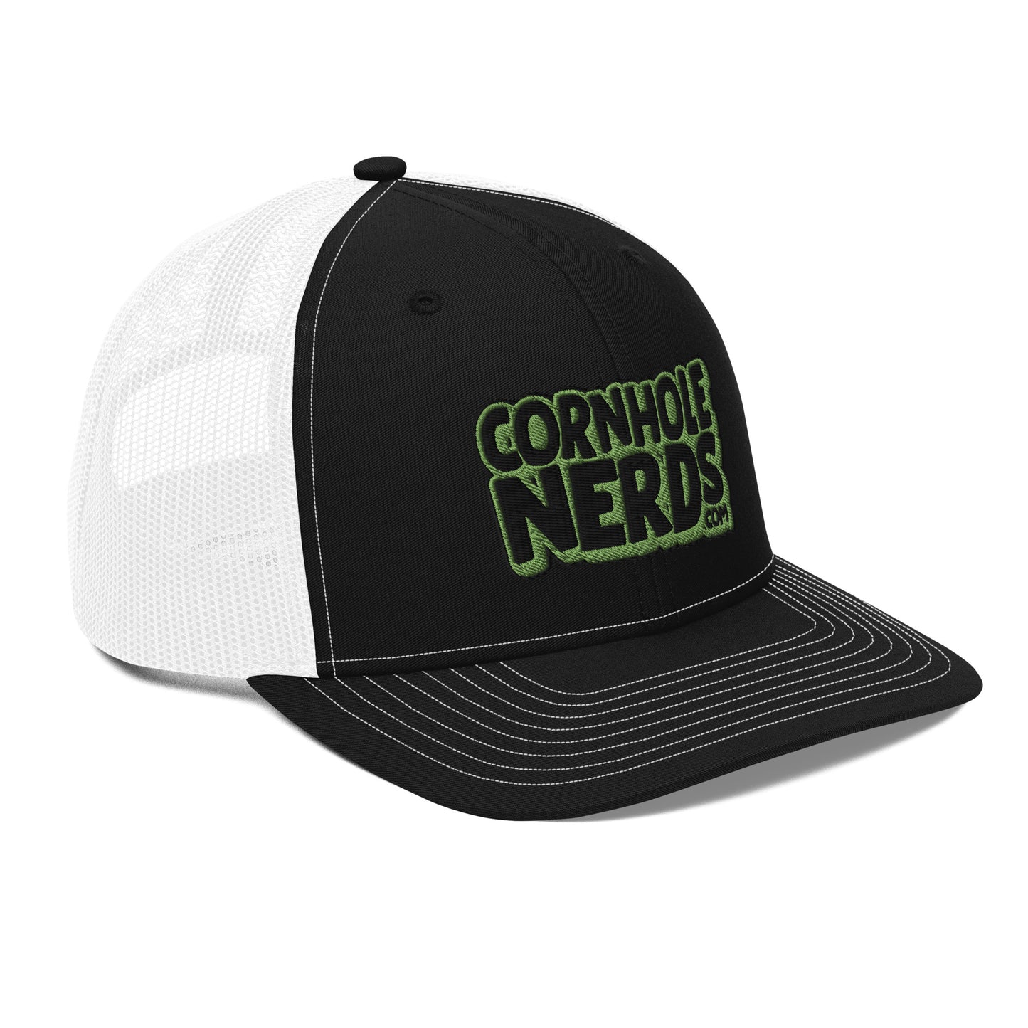 black/kiwi green nerds logo Richardson 112 snapback Trucker hat