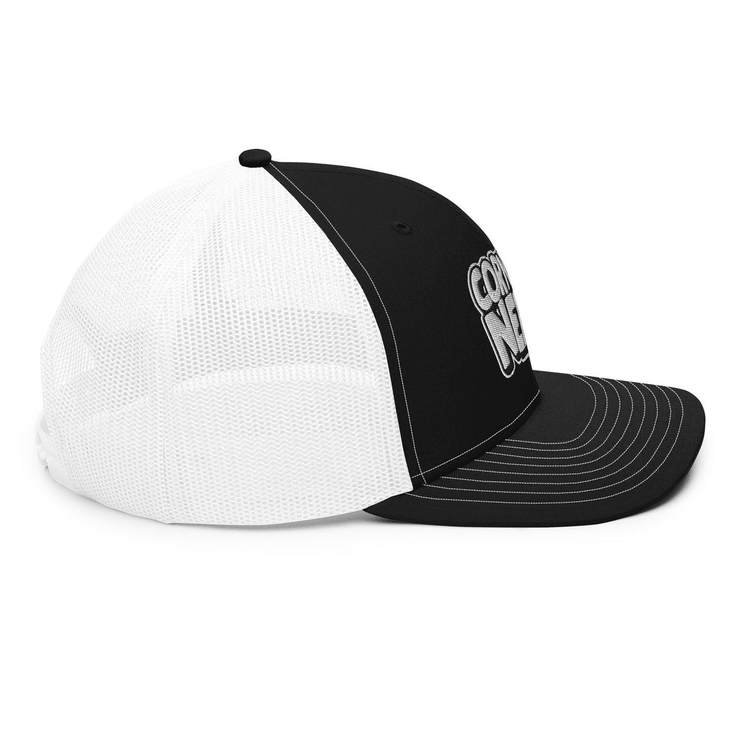 White/Black Nerds logo Richardson 112 snapback Trucker Hat