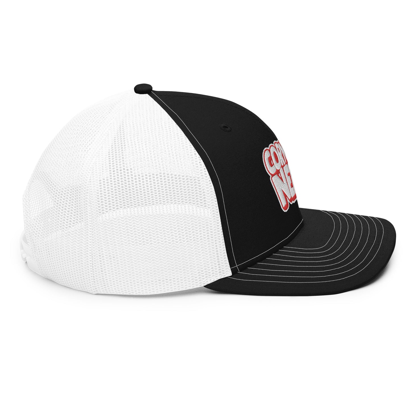 white/red nerds logo Richardson 112 snapback Trucker hat