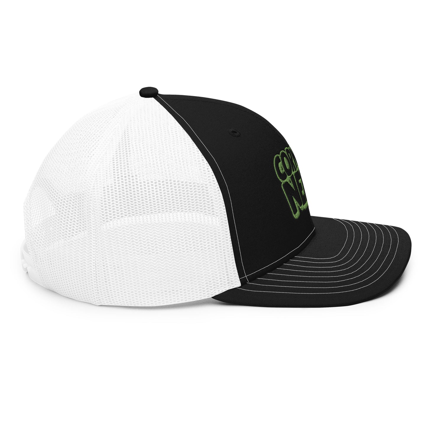 black/kiwi green nerds logo Richardson 112 snapback Trucker hat
