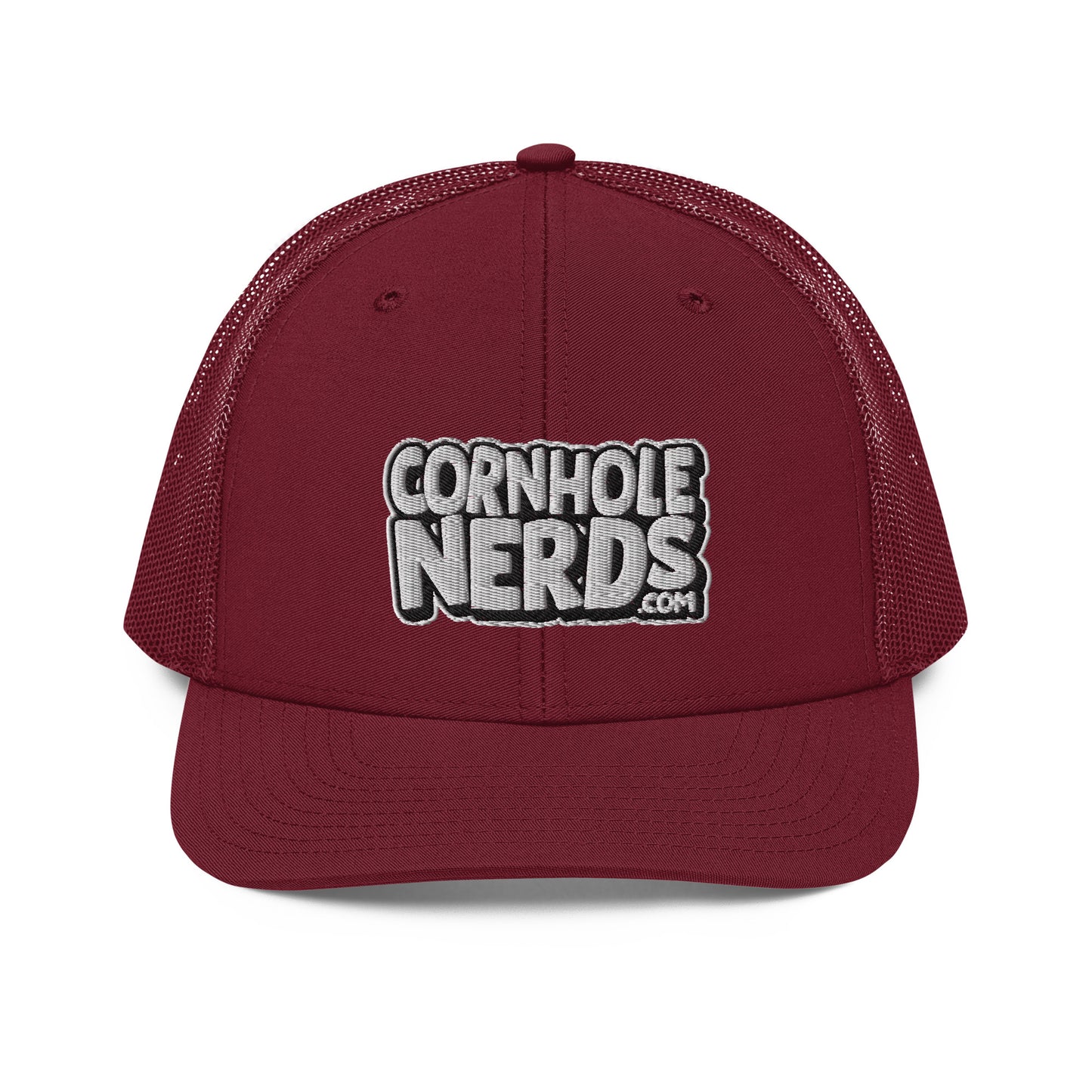 White/Black Nerds logo Richardson 112 snapback Trucker Hat