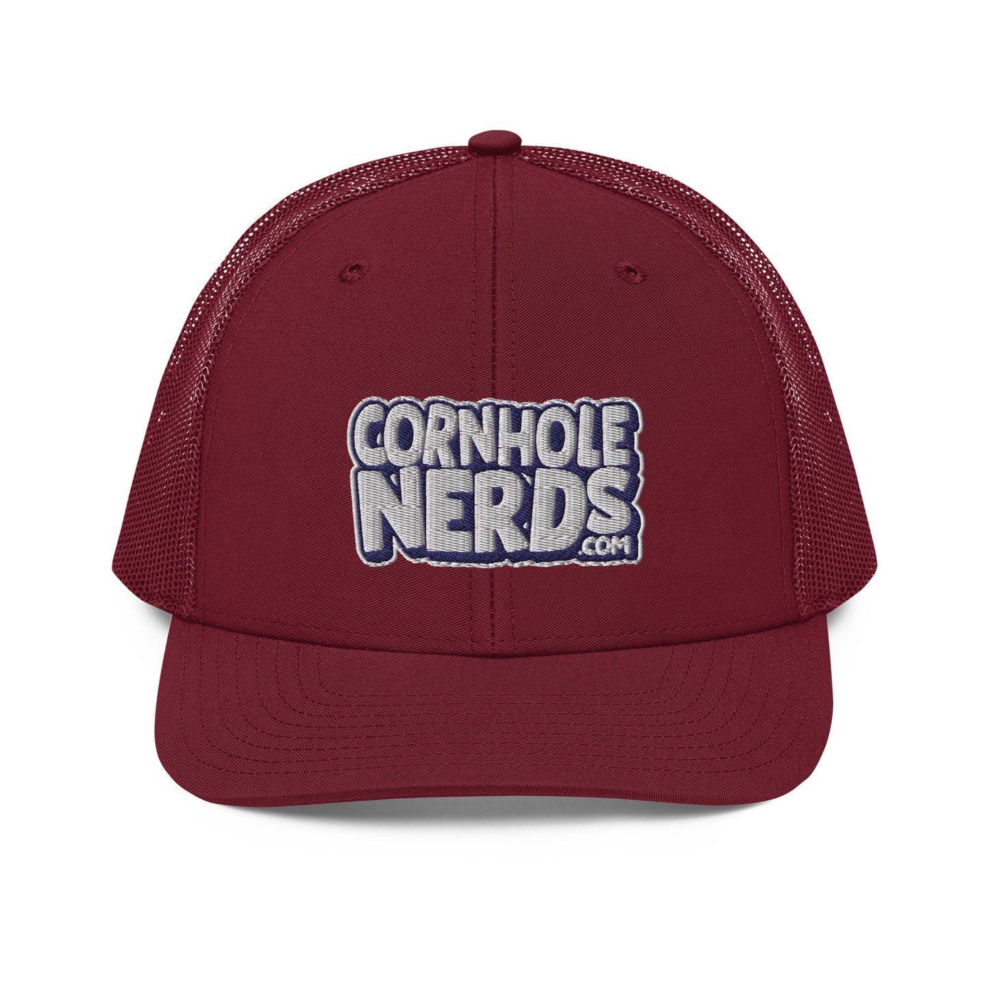 white/navy nerds logo Richardson 112 snapback Trucker hat