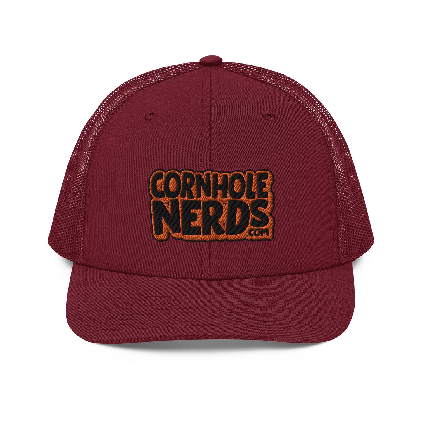 black/orange nerds logo Richardson 112 snapback Trucker Cap