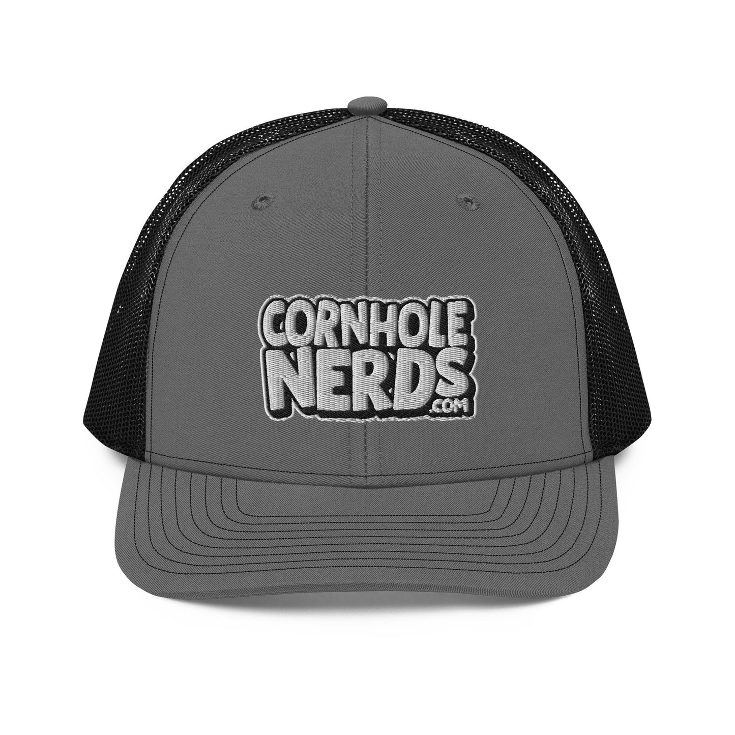 White/Black Nerds logo Richardson 112 snapback Trucker Hat