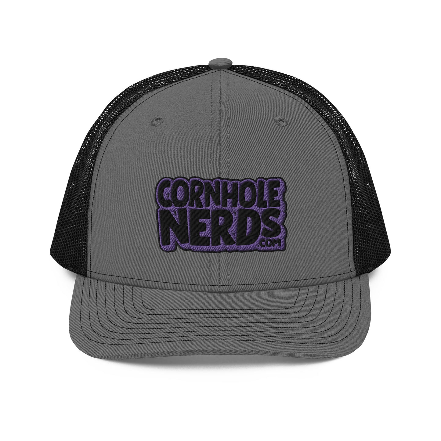black/purple nerds logo Richardson 112 snapback Trucker hat