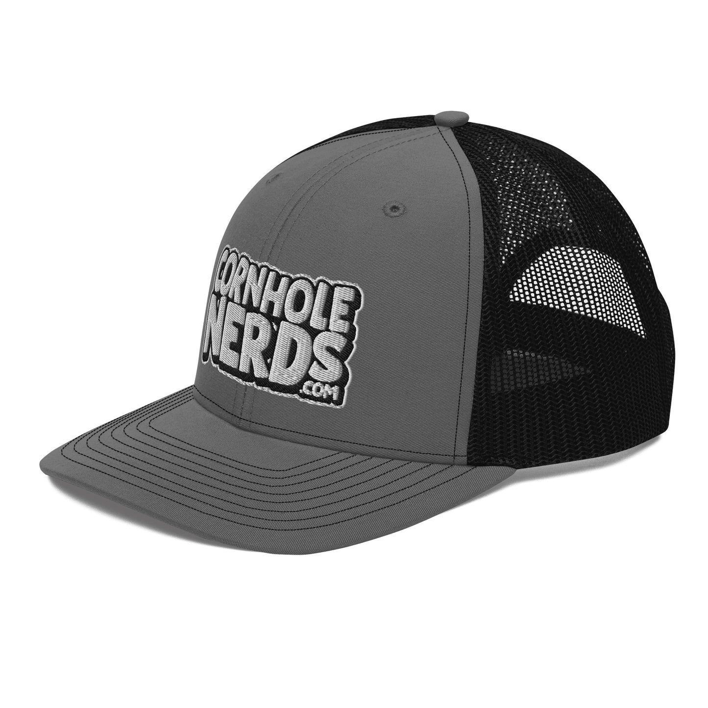 White/Black Nerds logo Richardson 112 snapback Trucker Hat