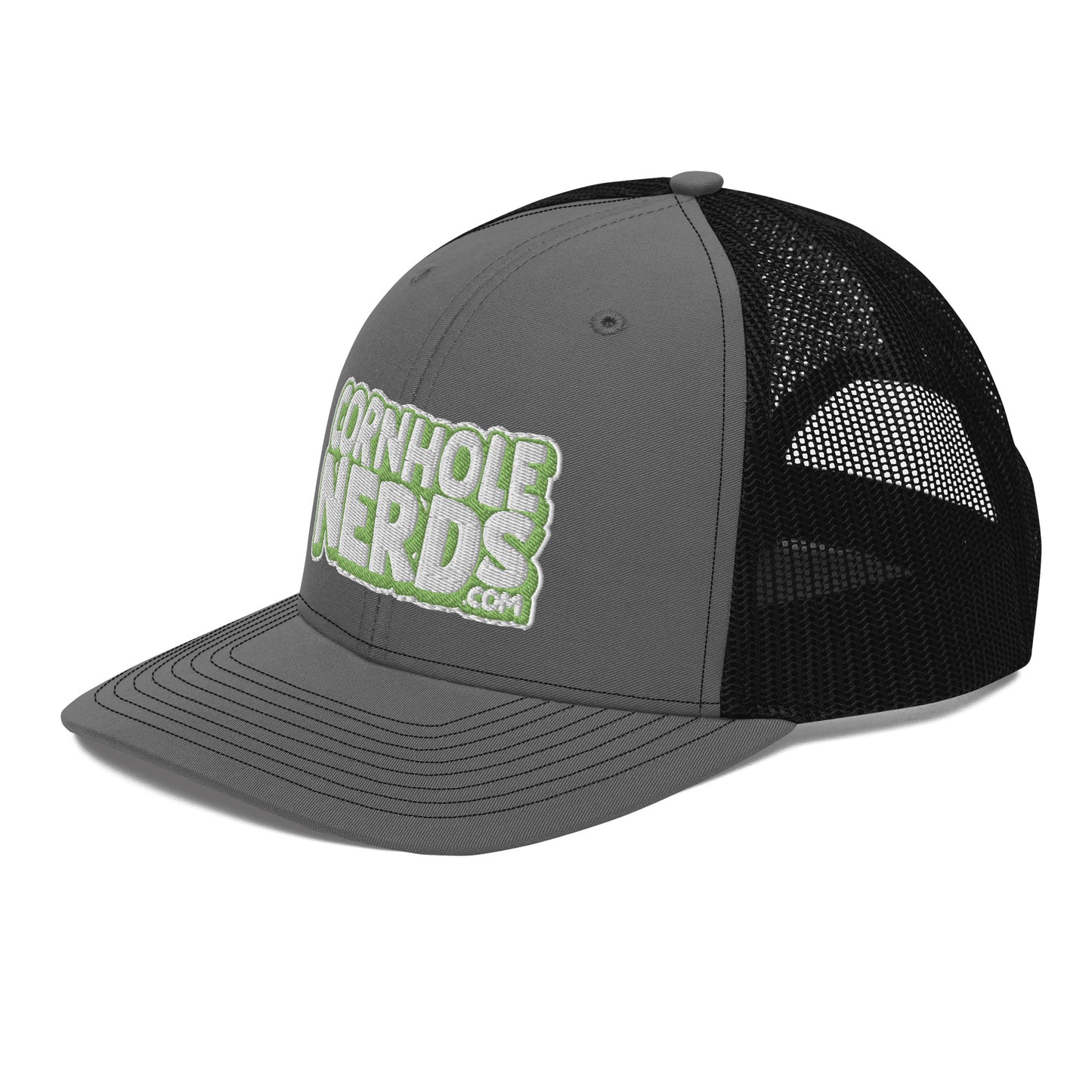 white/kiwi green nerds logo Richardson 112 snapback Trucker hat