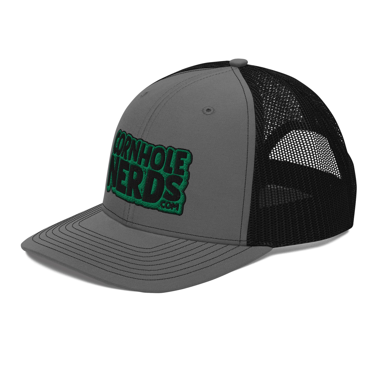 black/kelly green nerds logo Richardson 112 snapback Trucker hat