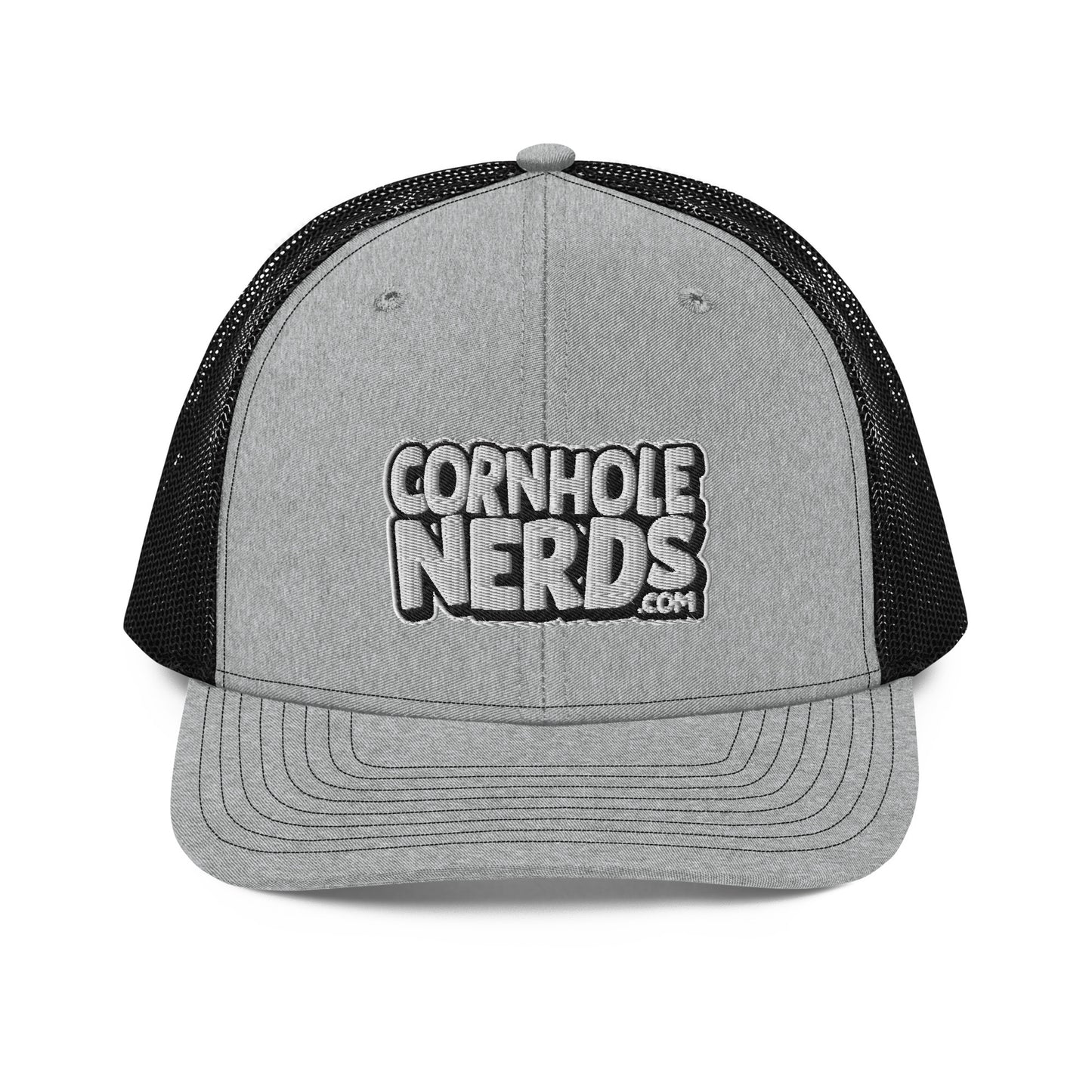 White/Black Nerds logo Richardson 112 snapback Trucker Hat