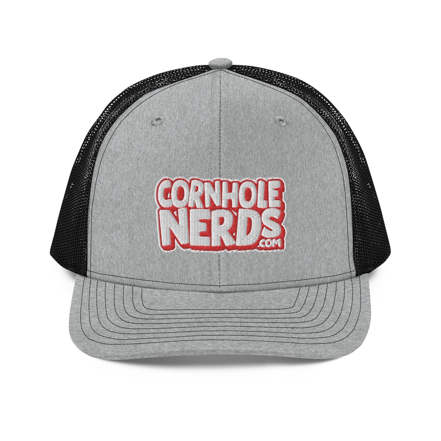 white/red nerds logo Richardson 112 snapback Trucker hat