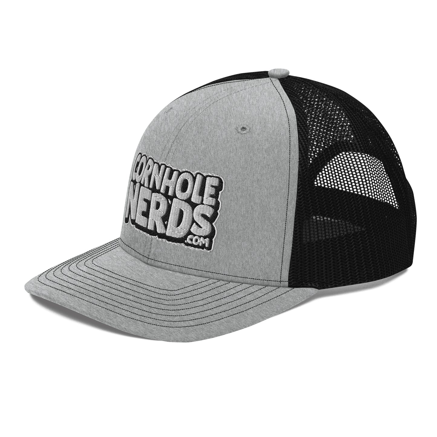 White/Black Nerds logo Richardson 112 snapback Trucker Hat