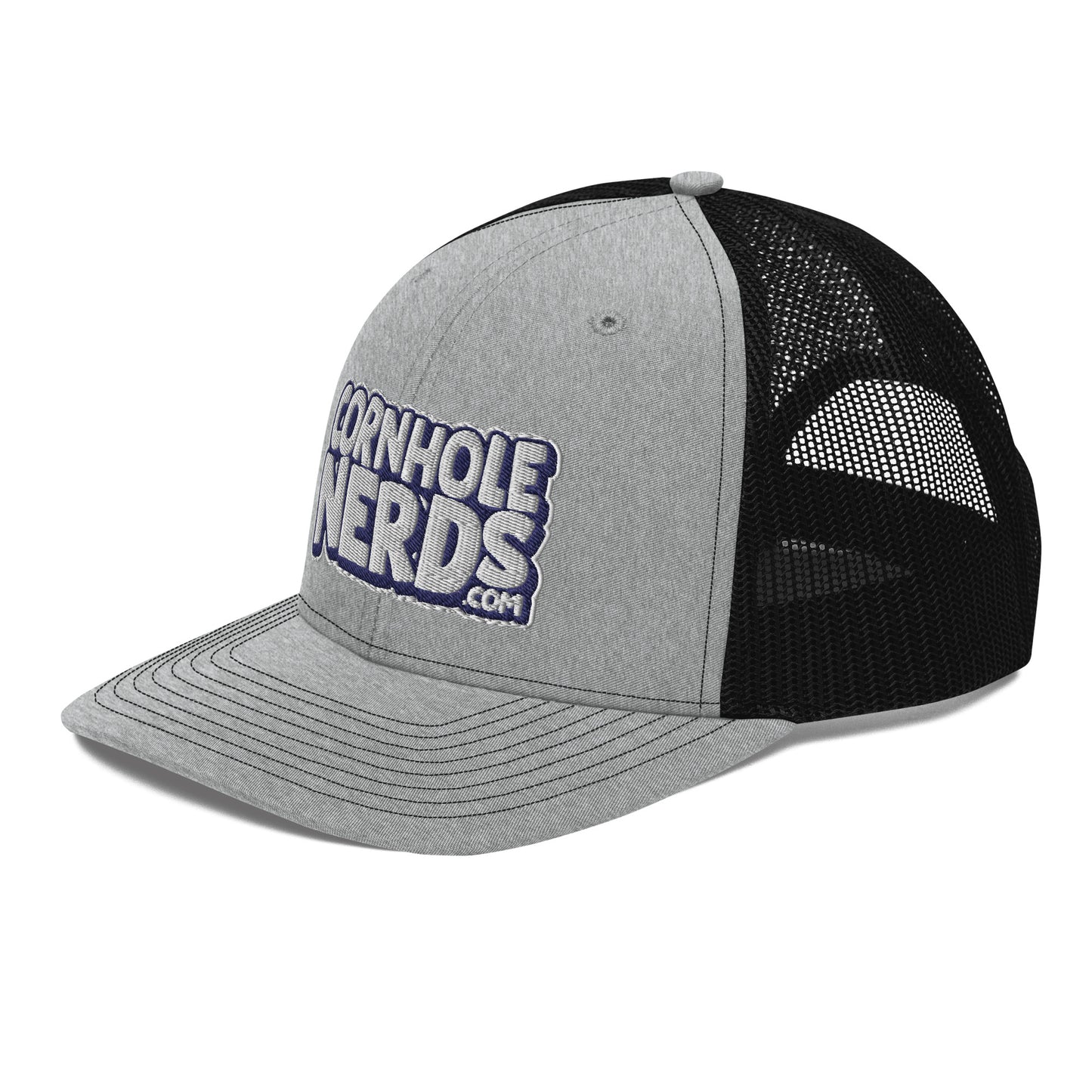 white/navy nerds logo Richardson 112 snapback Trucker hat