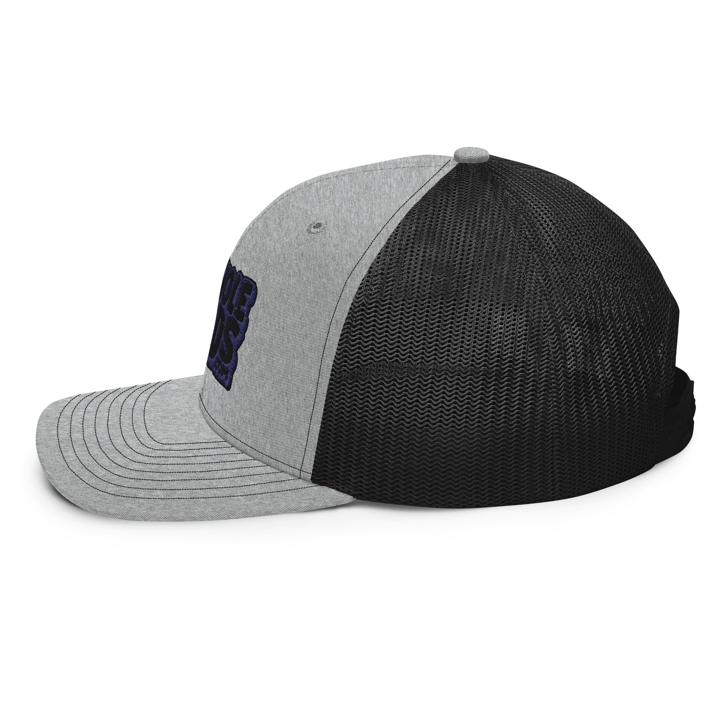 black/navy nerds logo Richardson 112 snapback Trucker hat