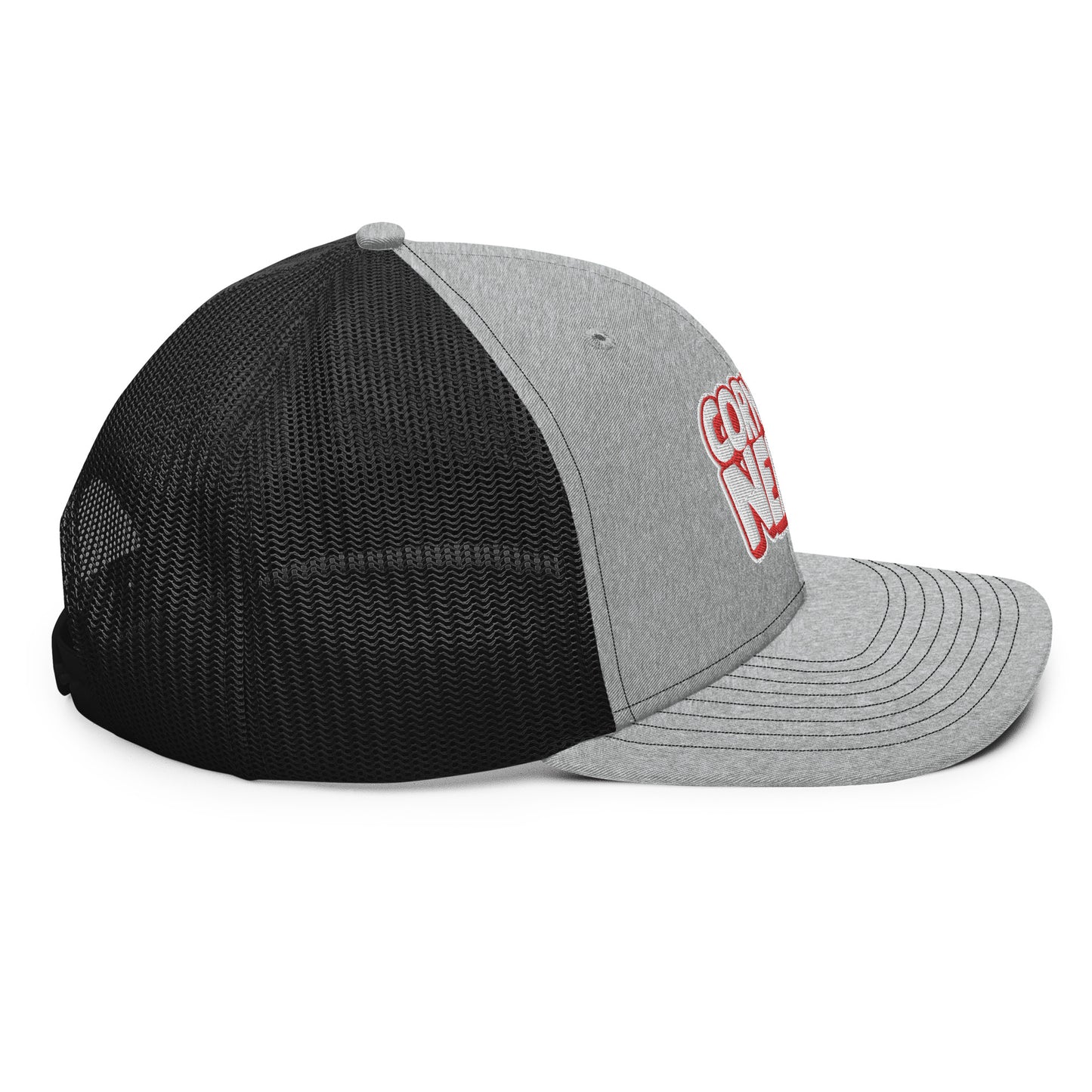 white/red nerds logo Richardson 112 snapback Trucker hat