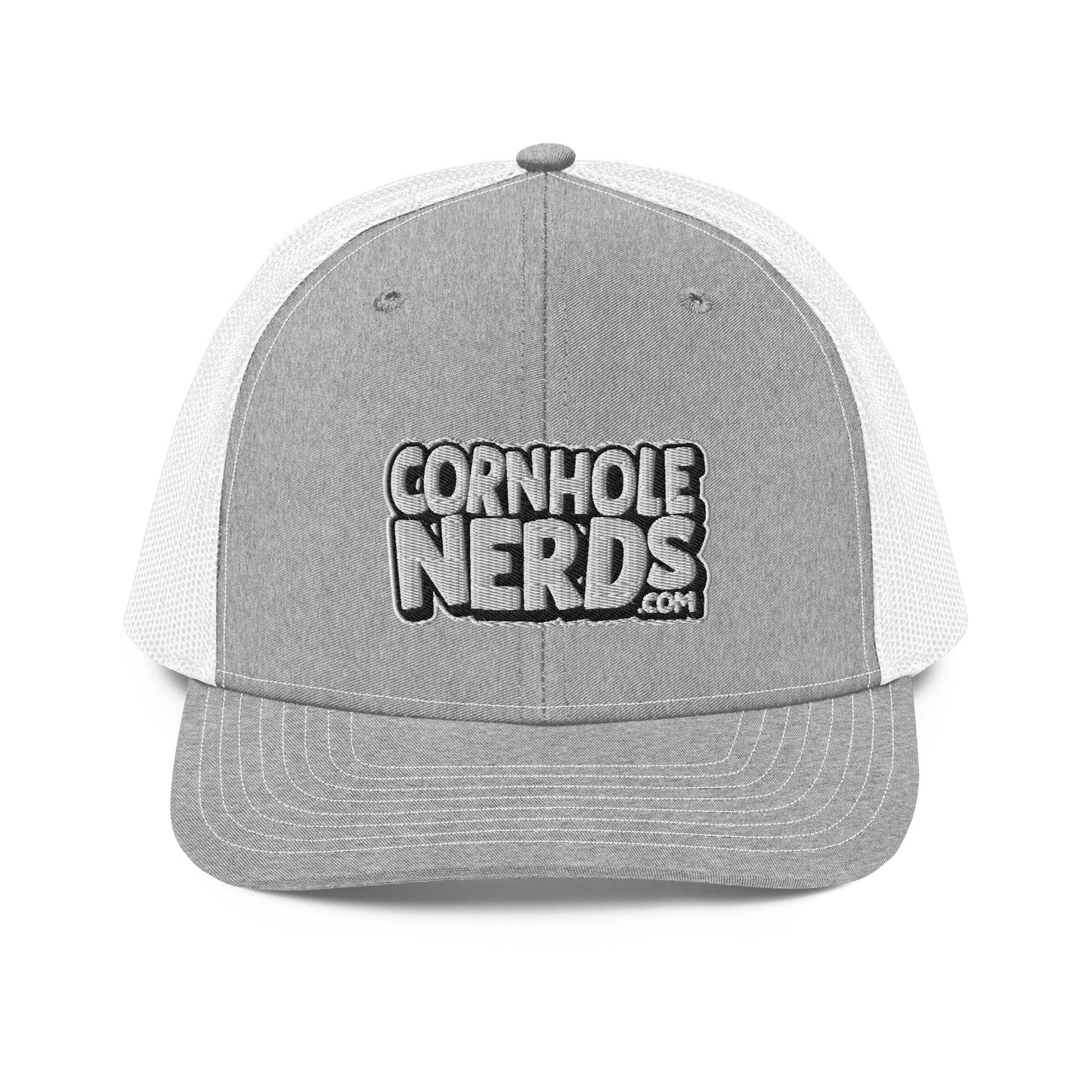 White/Black Nerds logo Richardson 112 snapback Trucker Hat