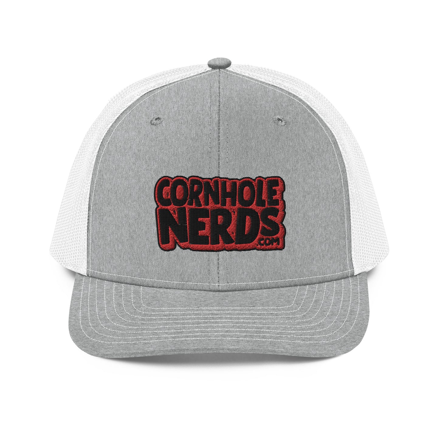 black/red nerds logo Richardson 112 snapback Trucker hat