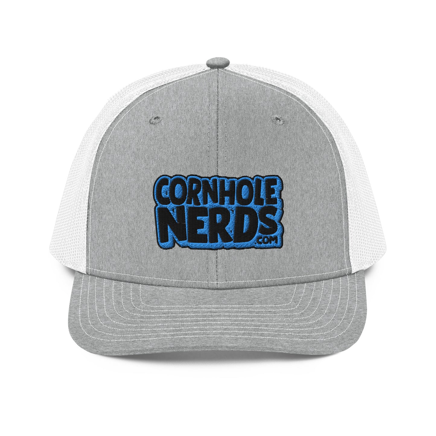 black/light blue nerds logo Richardson 112 snapback Trucker hat