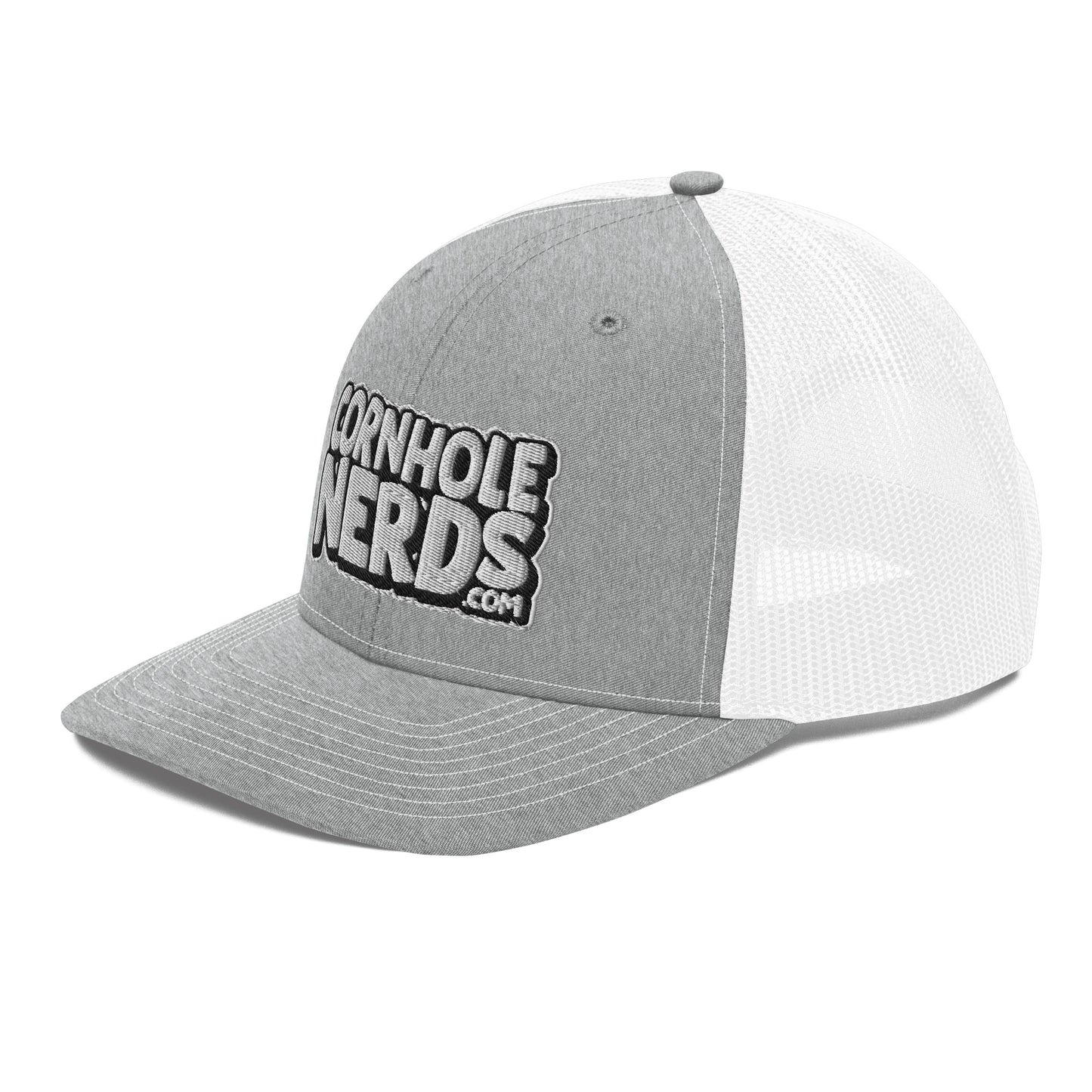 White/Black Nerds logo Richardson 112 snapback Trucker Hat